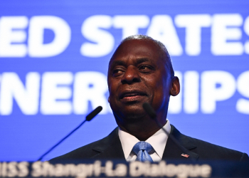 At the Shangri La Dialogue in Singapore, US Secretary of Defense Lloyd Austin said the United States was 'all in' on the Asia-Pacific region / ©AFP