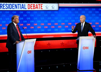 President Joe Biden and Donald Trump hold presidential debate on CNN / ©AFP