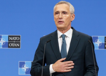 NATO Secretary General Jens Stoltenberg speaks at NATO headquarters in Brussels on June 14, 2024. ©AFP