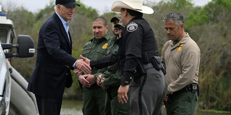 US President Joe Biden visited the US-Mexico border in February / ©AFP