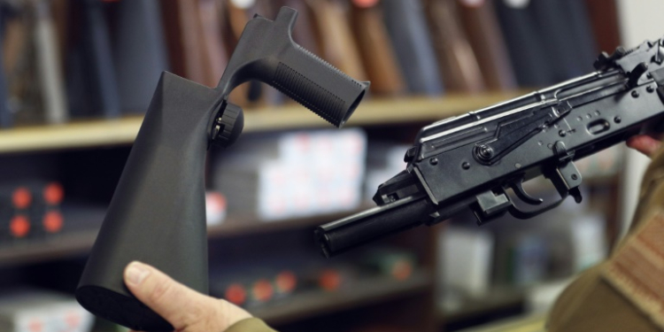 So-called bump stocks are devices that can allow automatic fire from otherwise semi-automatic guns. ©AFP