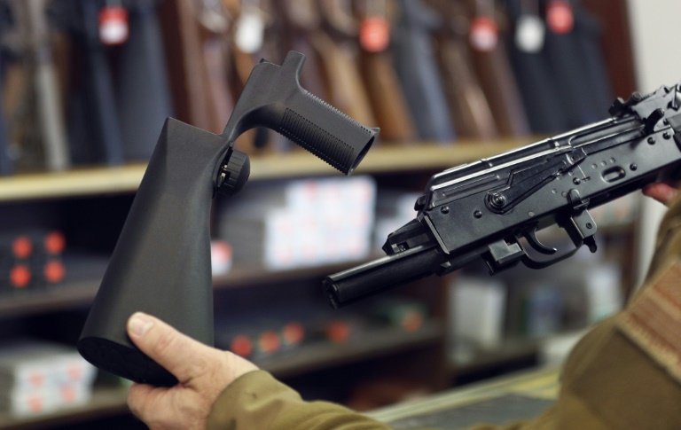 So-called bump stocks are devices that can allow automatic fire from otherwise semi-automatic guns. ©AFP