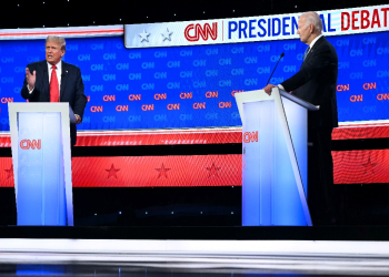 President Joe Biden and Donald Trump hold presidential debate on CNN / ©AFP