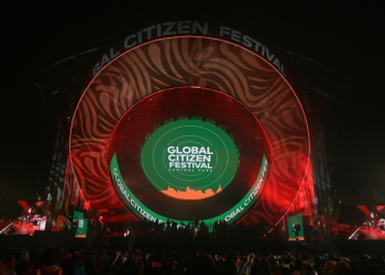 Last year's festival saw damage to Central Park after the concert went on despite a massive rainstorm. ©AFP