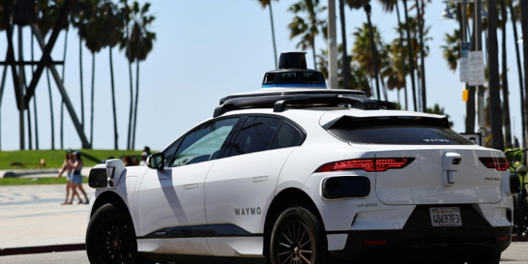 Waymo robotaxi service is available for driverless rides in Los Angeles, Phoenix, and San Francisco. ©AFP