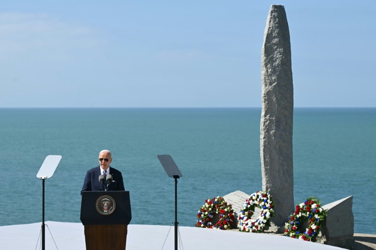 US President Joe Biden paid his respects to the fallen American heroes. ©AFP