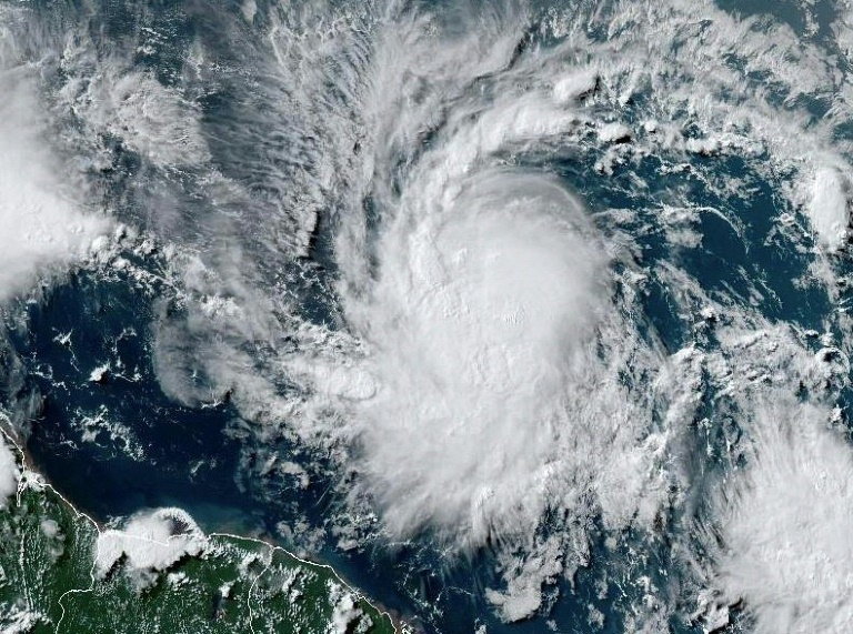 Tropical Storm Beryl is expected to strengthen into a major hurricane as it moves through the Caribbean over the coming days. ©AFP