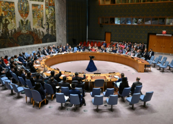 United Nations Security Council members votes to adopt a US-drafted resolution supporting a ceasefire plan in Gaza. ©AFP