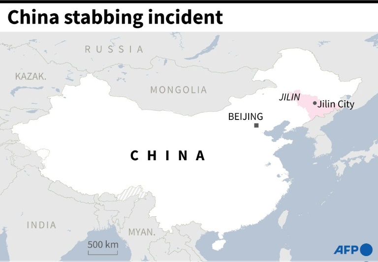 China stabbing attack. ©AFP