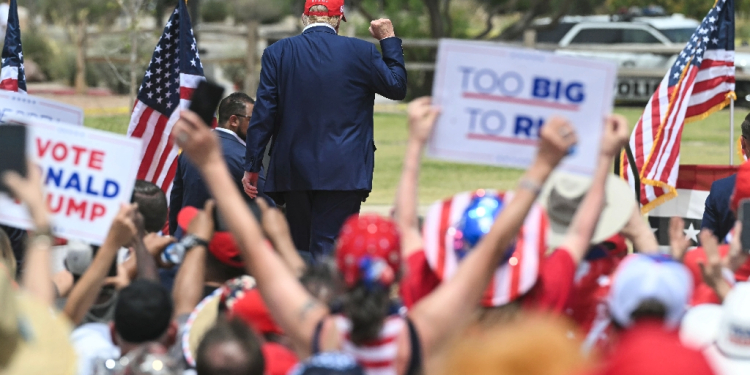 Former president and current candidate Donald Trump went on a rambling rant at a recent campaign rally in Las Vegas  / ©AFP