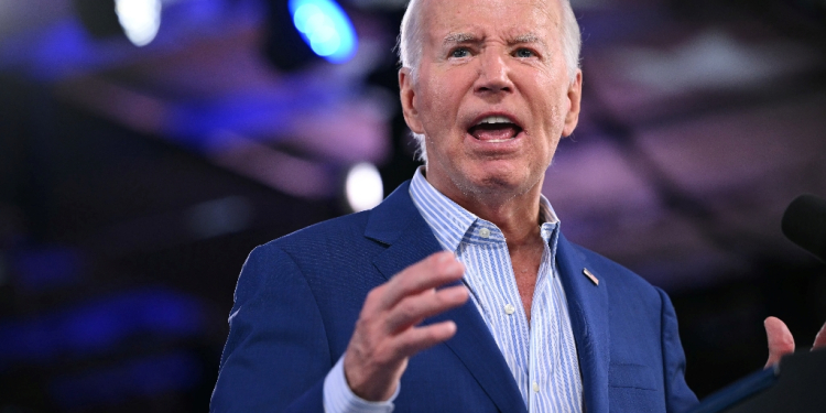 US President Joe Biden speaks at a campaign event in Raleigh, North Carolina, on June 28, 2024 / ©AFP