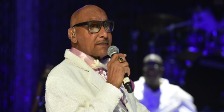 Abdul Fakir of 'The Four Tops', shown here performing in 2018 at a tribute concert to Aretha Franklin. ©AFP