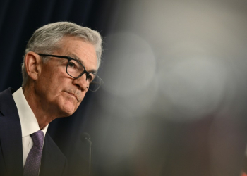 US Fed Chair Powell said the US central bank had made 'quite a bit of progress' in its inflation fight. ©AFP