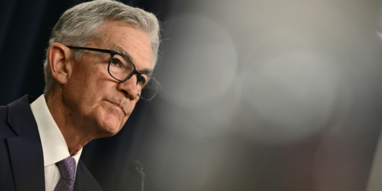 US Fed Chair Powell said the US central bank had made 'quite a bit of progress' in its inflation fight. ©AFP