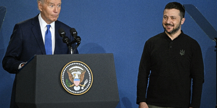 President Joe Biden hosts an event on the Ukraine Conpact initiativ / ©AFP