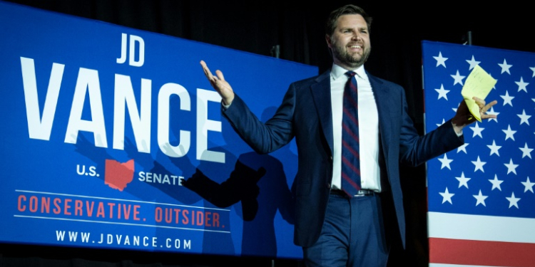 Former Marine J.D. Vance was initially critical of former US President Donald Trump, but later became an ardent supporter. ©AFP