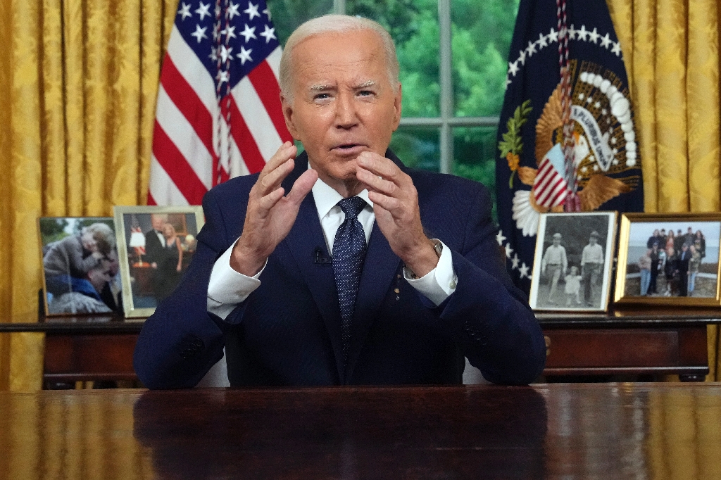 President Biden addresses the nation from the White House on July 14, 2024 / ©AFP