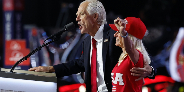 Donald Trump's former White House aide Peter Navarro got a rapturous reception at the Republican National Convention just hours after he was released from federal prison  / ©AFP