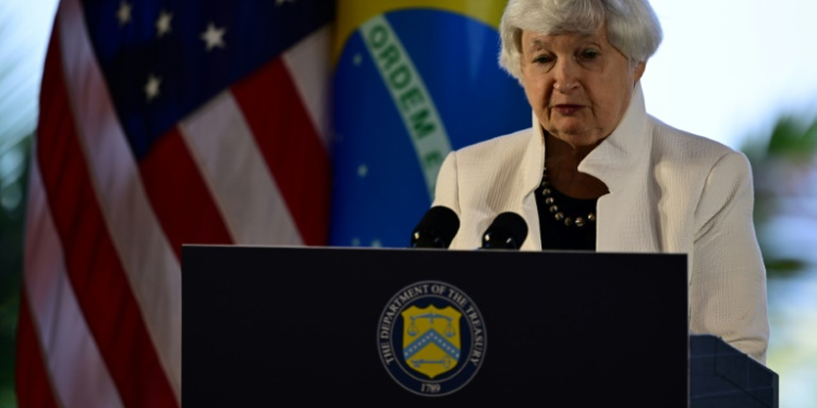 Yellen said the US preferred for individual countries to tackle the issue of taxing the super-rich. ©AFP