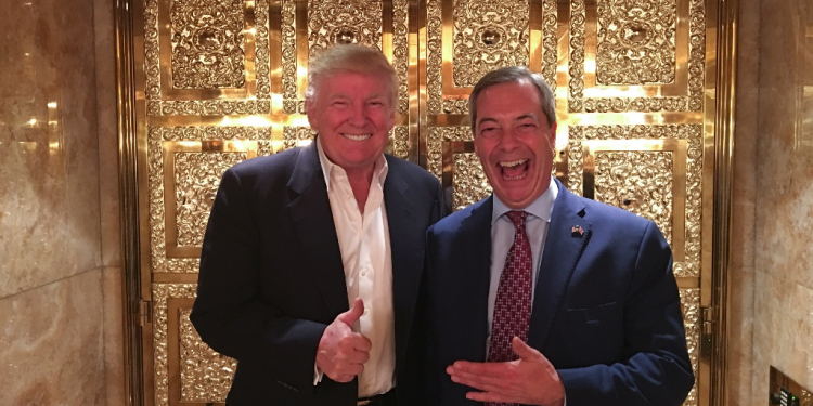 Former US president Donald Trump dubbed Nigel Farage 'Mr Brexit' / ©AFP