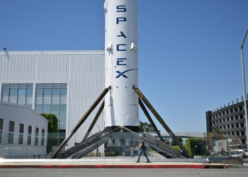 The Falcon 9 rocket experienced an anomaly during a launch on July 11, 2024 in its second stage booster that meant it failed to deploy 20 Starlink satellites at a high enough altitude. ©AFP