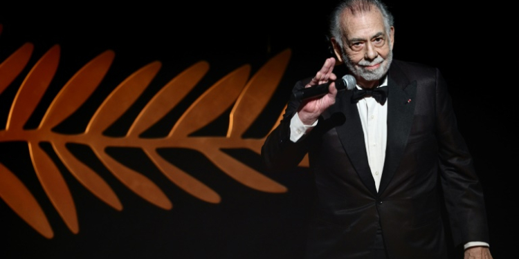 American filmmaker Francis Ford Coppola, who will be inducted as a Kennedy Center honoree this year, arrives on stage during the Closing Ceremony at the 77th edition of the Cannes Film Festival in Cannes, southern France in May 2024. ©AFP