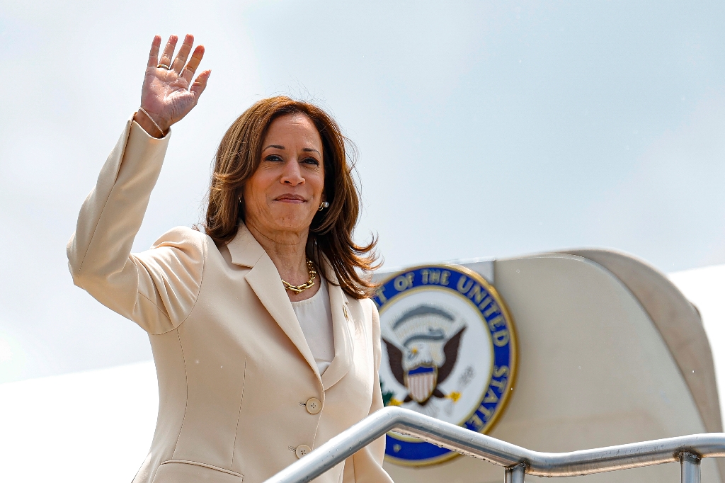 US Vice President Kamala Harris, seen on July 24, 2024 would become the nation's first woman president if elected / ©AFP