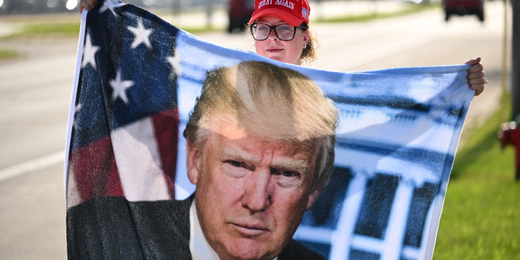 A supporter of Donald Trump in Milwaukee / ©AFP