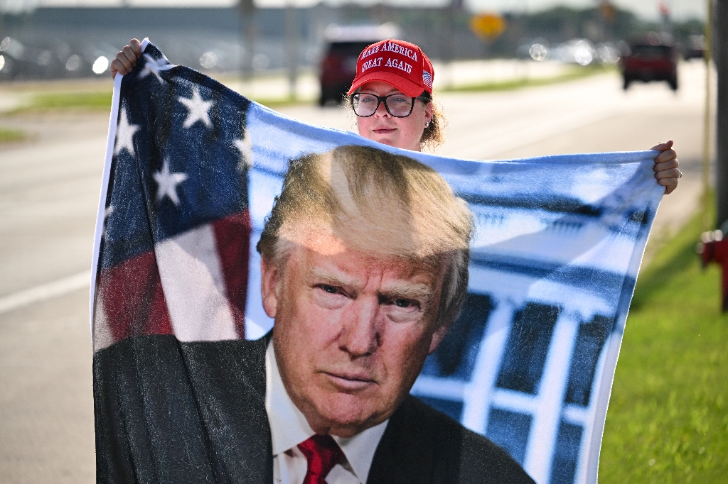 A supporter of Donald Trump in Milwaukee / ©AFP