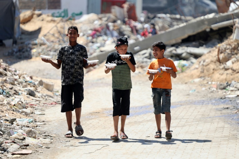 Devastation and hunger in Gaza has increased pressure on Hamas and Israel to agree a ceasefire in their war. ©AFP