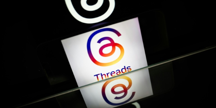 Promoted through their Instagram accounts, more than 100 million people downloaded Threads within a week of its launch in 100 countries. ©AFP