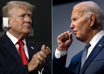 Everything has been going right for former US president and 2024 Republican presidential candidate Donald Trump (left) -- while President Joe Biden had a week from hell / ©AFP