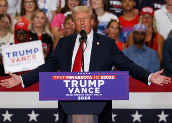 Republican Trump is seeking to make midwestern Minnesota a battleground state despite its long history of voting Democratic in presidential elections / ©AFP