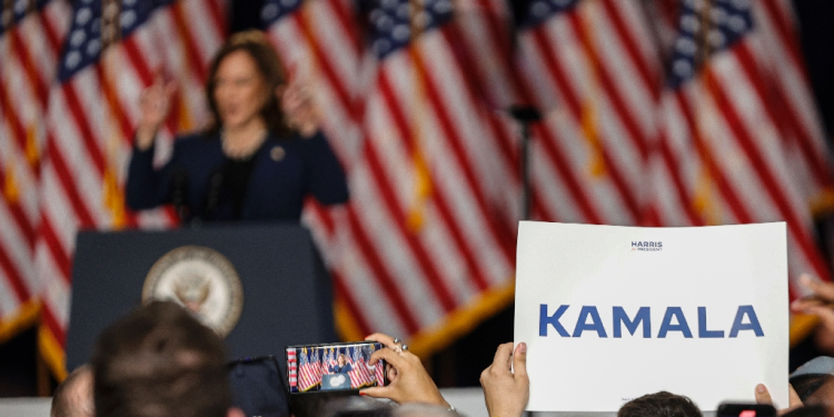 Democratic Party delegates have rapidly rallied behind Vice President Kamala Harris in her bid for the White House / ©AFP