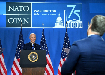 US President Joe Biden holds a news conference at the close of the NATO summit in Washington on July 11, 2024 / ©AFP