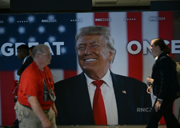 Former US president Donald Trump is the overwhelming focus at the Republican National Convention which is set to formally nominate him as the party's flagbearer for the 2024 election. ©AFP