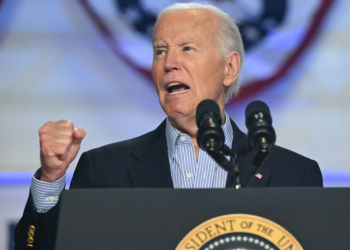 US President Joe Biden speaks during a campaign event in Madison, Wisconsin, on July 5, 2024. ©AFP