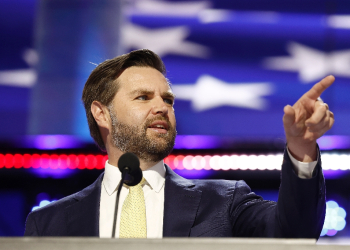 Republican vice presidential candidate J.D. Vance speaks during the second day of the Republican National Convention in Milwaukee, Wisconsin / ©AFP