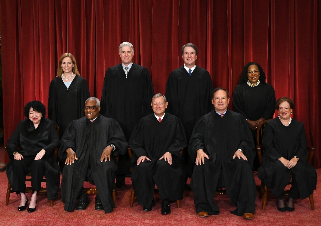 Justices of the US Supreme Court posing for their official photo / ©AFP