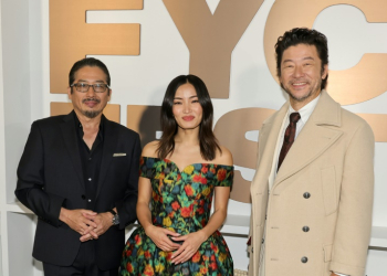 'Shogun' -- adapted from James Clavell's historical fiction novel -- transported viewers to early 17th-century Japan, and (L-R) Hiroyuki Sanada, Anna Sawai and Tadanobu Asano all earned Emmy nominations. ©AFP