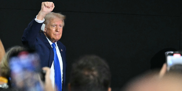 Donald Trump at the Republican National Convention in Milwaukee on July 16, 2024 / ©AFP