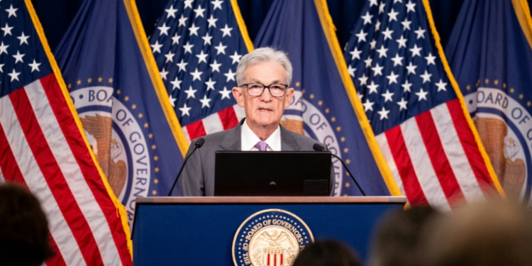 Powell said the Fed could make its first interest rate cut 'as soon as' September. ©AFP