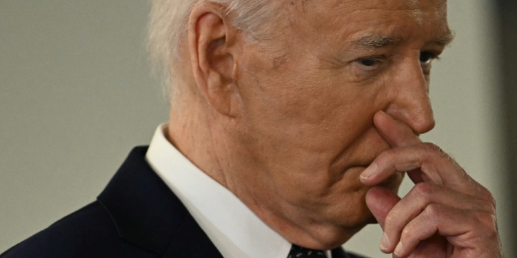 US President Joe Biden reportedly told a key ally he sees his campaign sinking if he cannot convince the public quickly that he is capable of doing the job / ©AFP