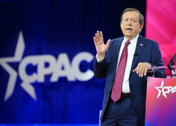 US commentator and author Lou Dobbs speaks during the annual Conservative Political Action Conference (CPAC) meeting on February 24, 2024, in National Harbor, Maryland / ©AFP