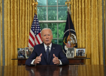 US President Joe Biden addresses the nation from the Oval Office of the White House on July 14, 2024, about the assassination attempt on Republican presidential candidate Donald Trump at a campaign rally in Pennsylvania / ©AFP