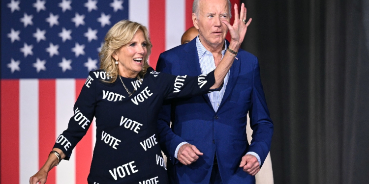 First Lady Jill Biden has been married to US President Joe Biden for 47 years / ©AFP