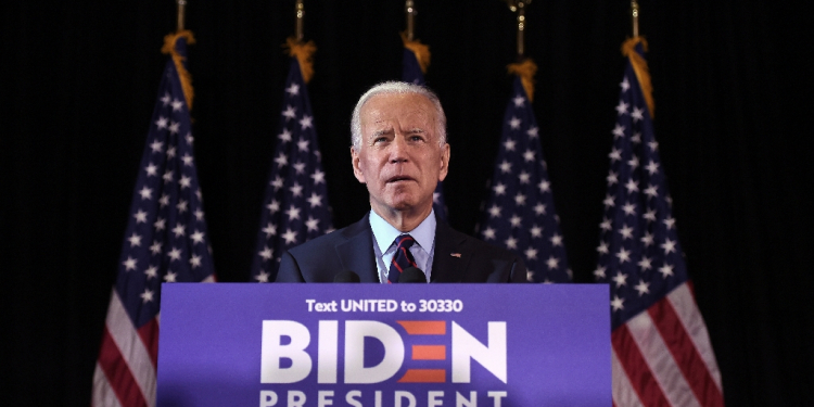 Biden has said it is in the interest of the country and his party for someone else to take on Donald Trump in November / ©AFP