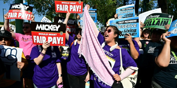 Employees at the Disneyland resort -- composed of the Disneyland and  Disney California Adventure theme parks -- have not gone on strike since 1984, according to the LA Times. ©AFP