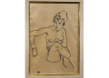 This undated image released by the Manhattan District Attorney's Office shows the drawing, 'Seated Nude Woman,' by Austrian artist Egon Schiele. ©AFP