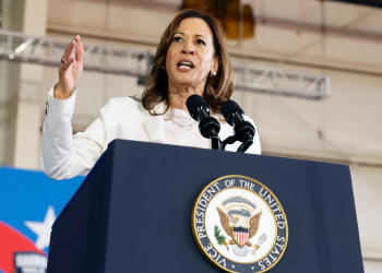 US Vice President and Democratic presidential candidate Kamala Harris speaks during a campaign rally in Romulus, Michigan, August 7, 2024 / ©AFP